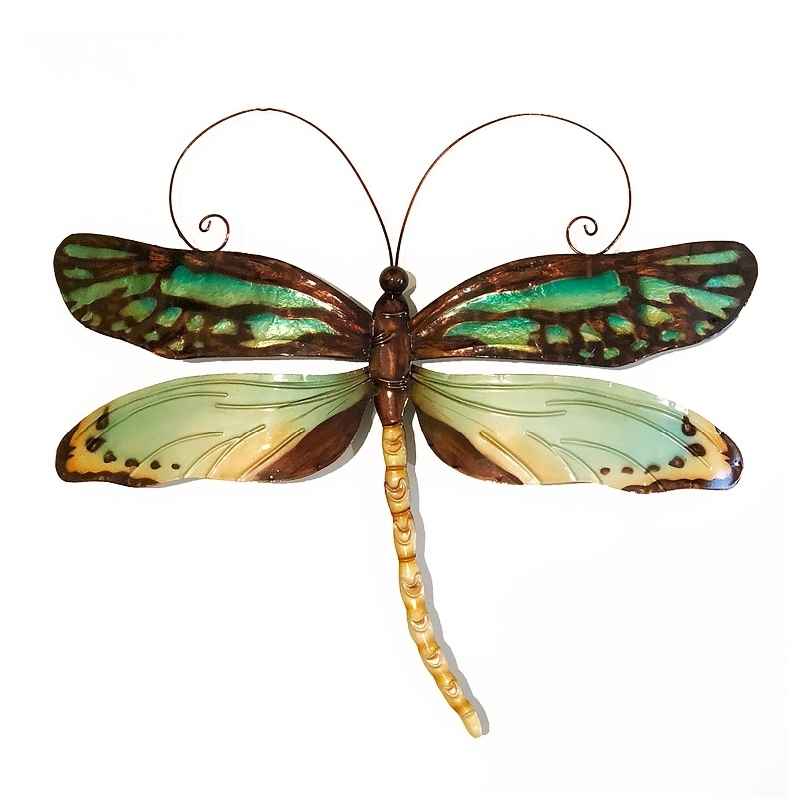 Indoor/ Outdoor Dragonfly Wall Decor - Green